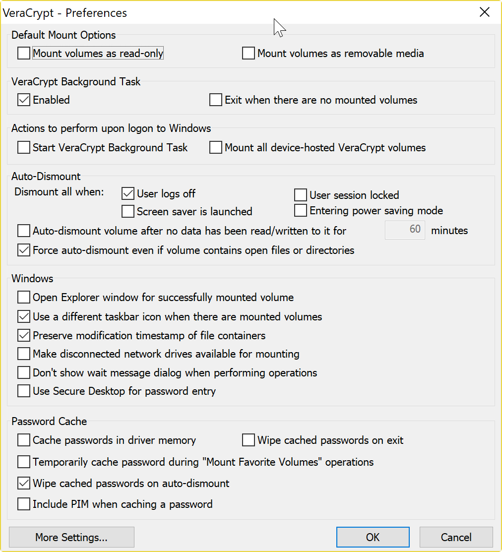 veracrypt secure desktop