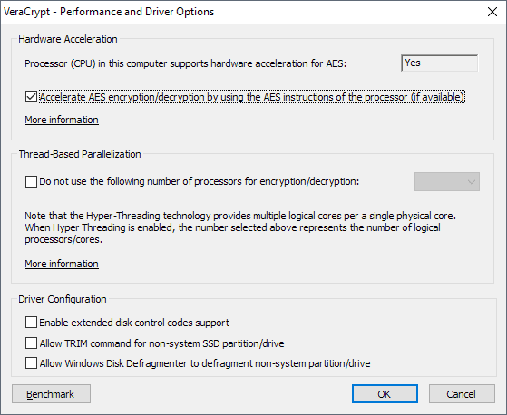 veracrypt windows defragment