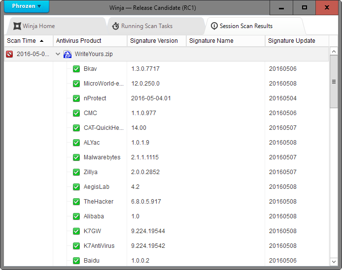 virustotal scan
