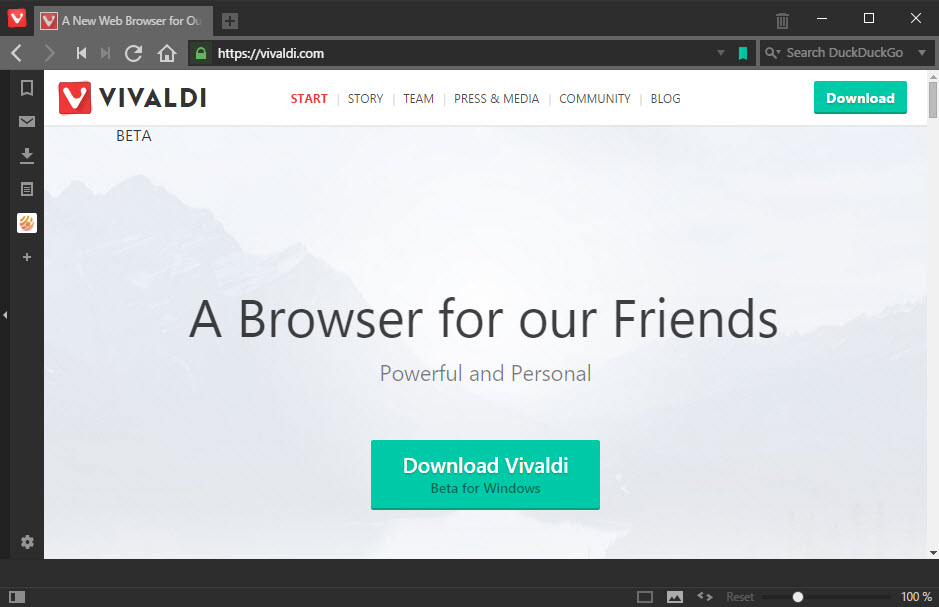 vivaldi beta