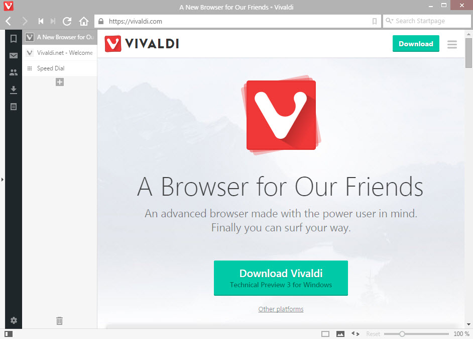 vivaldi tabs text only