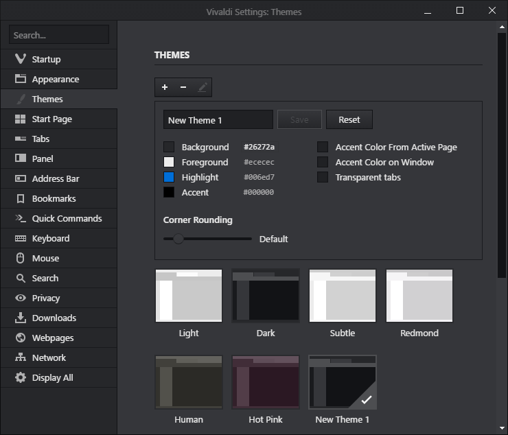 vivaldi themes