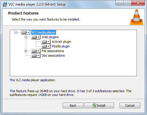 vlc media player web plugin