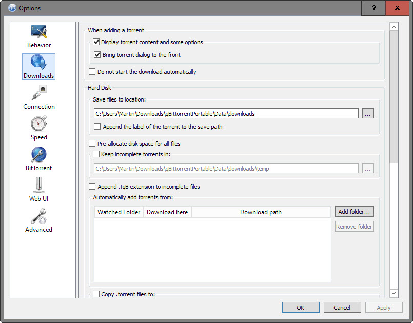 watch folders