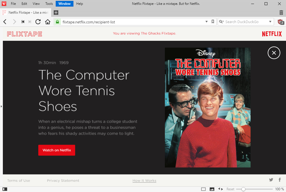 watch on netflix