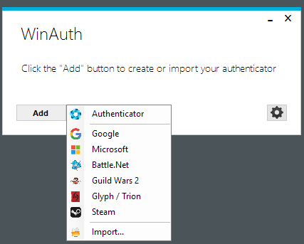 winauth 2-factor authentication