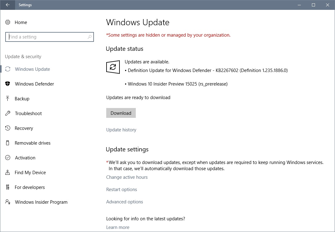 windows 10 15025