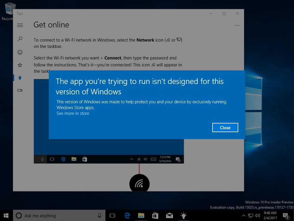 windows 10 cloud blocked app