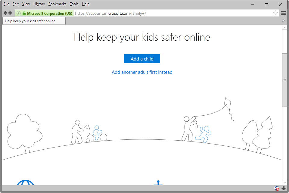 windows 10 family features