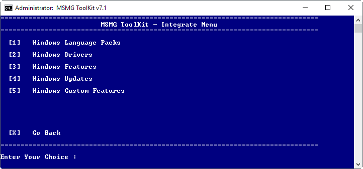 windows 10 image integrate