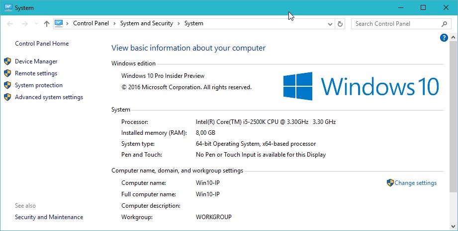 windows 10 name
