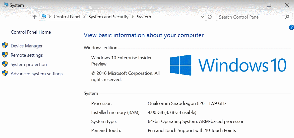 windows 10 qualcomm