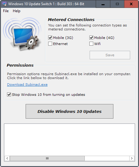 windows 10 update switch