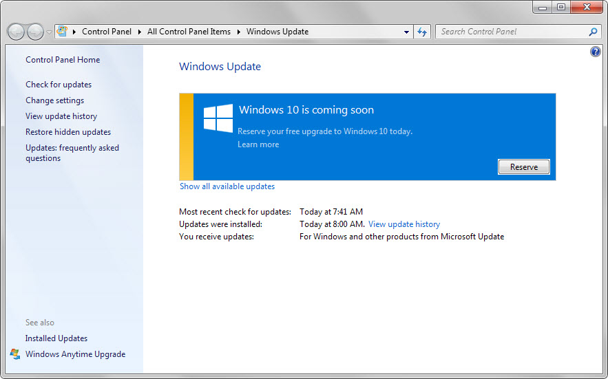 windows 10 upgrade notification