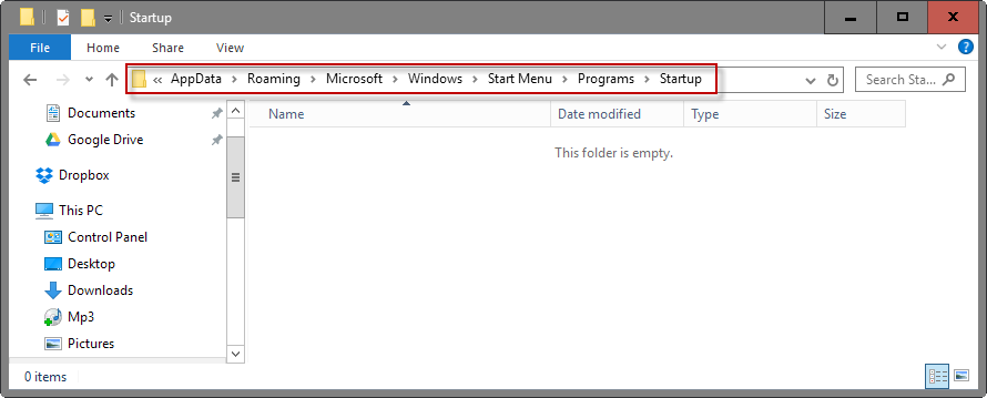 windows autostart locations folders