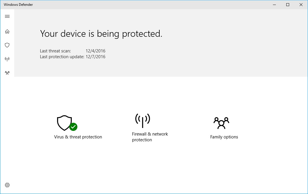 windows defender new dashboard