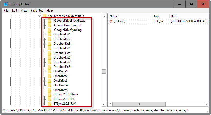 windows explorer sync icons