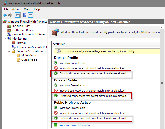 windows-firewall outbound connections