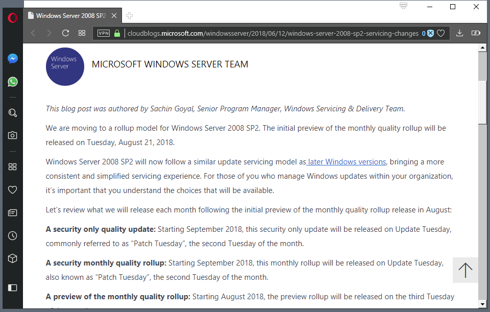windows server 2008 rollup updates
