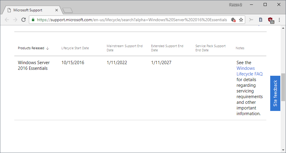 windows server essentials