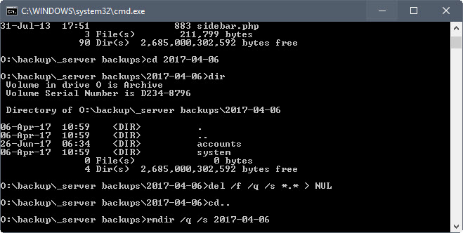 windows super fast delete large folders