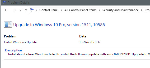 windows update error