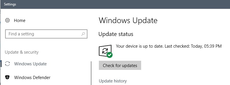 windows update