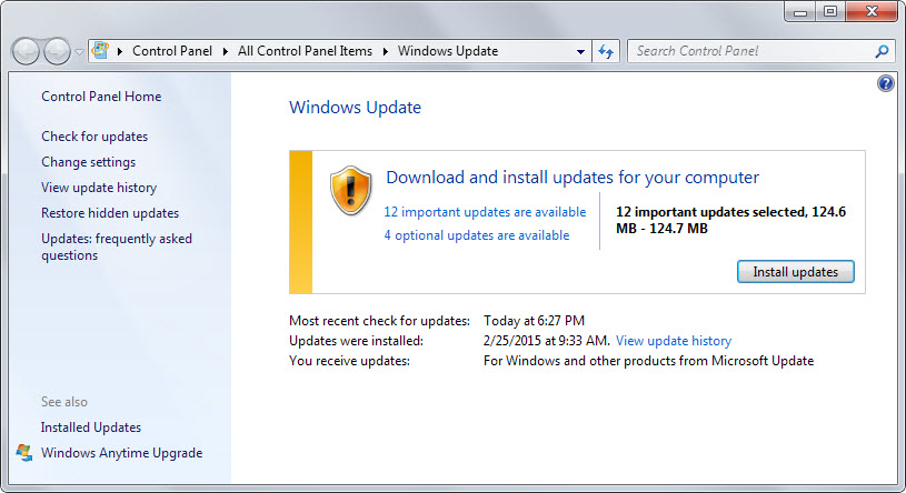 windows updates march 2015