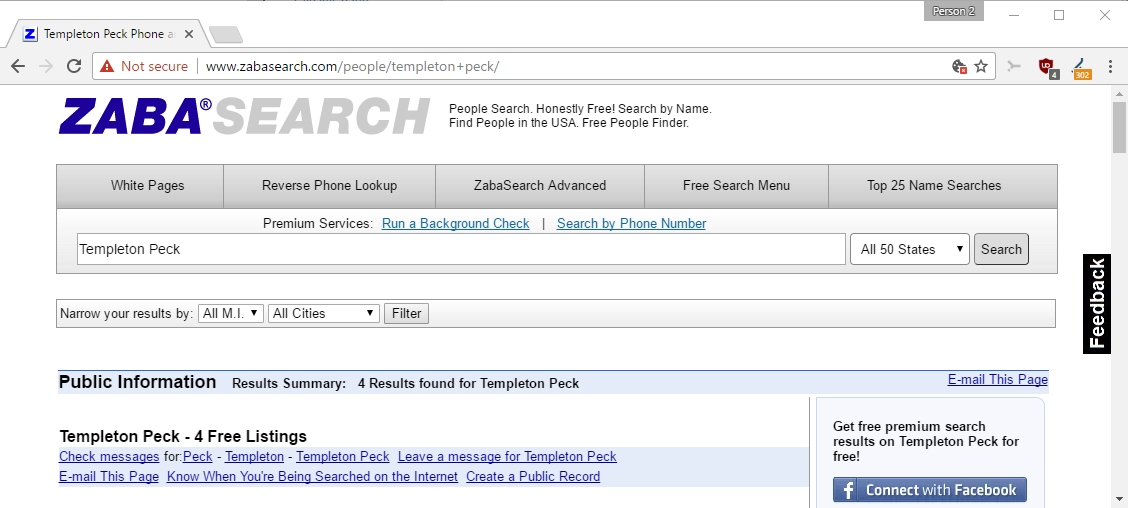 zabasearch results