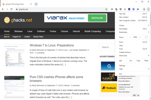 chrome pin site windows 10 taskbar