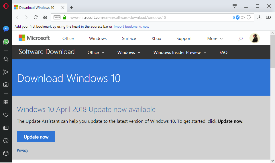 download windows 10 april 2018 update