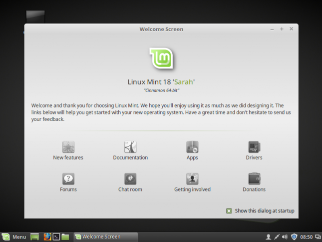 linux mint 18 first look