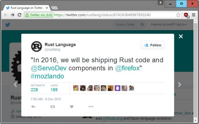 mozilla firefox servo rust