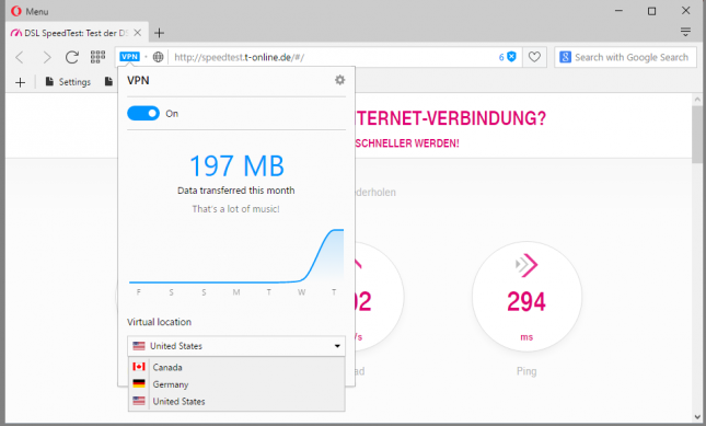 opera vpn server