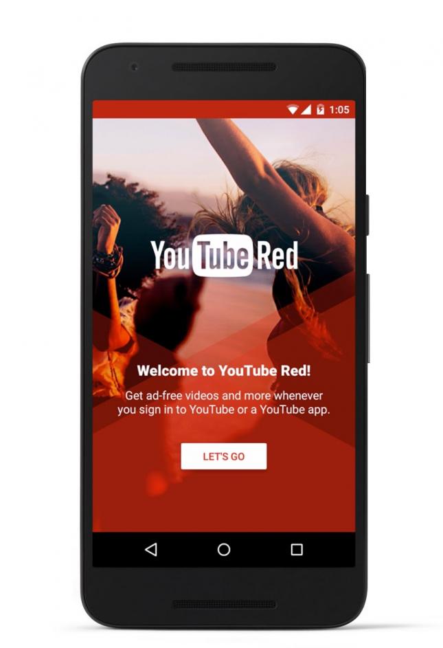 YouTube Red mobile app