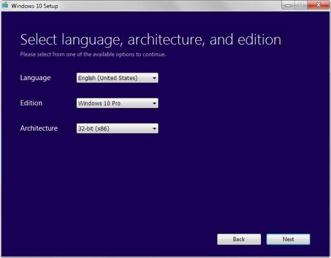 windows 10 language edition architecture