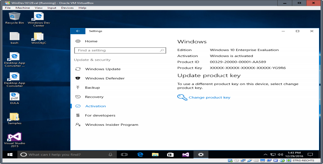 windows 10 virtual machines