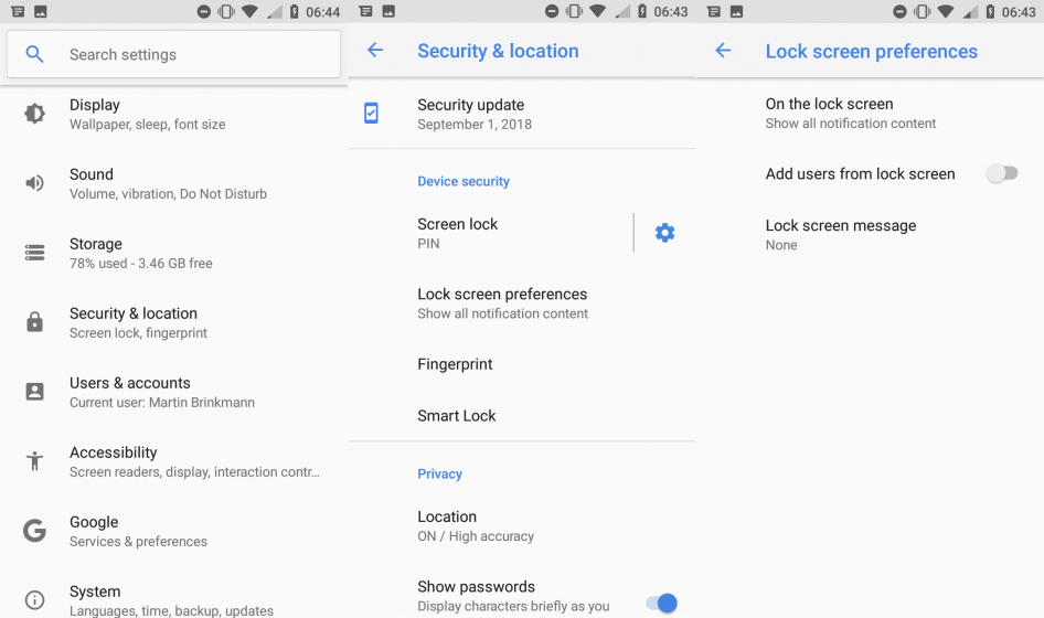 android-lock screen block notifications